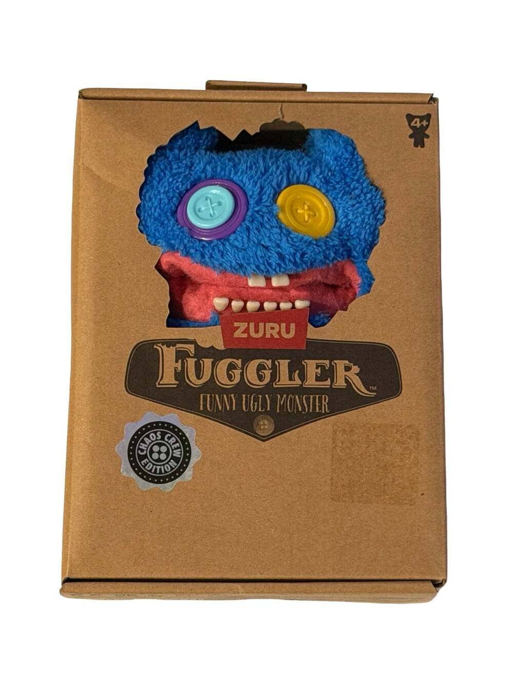 ZURU Fuggler Chaos Crew Stinkface Blue Funny Ugly Monster Plush Stuffed Animal